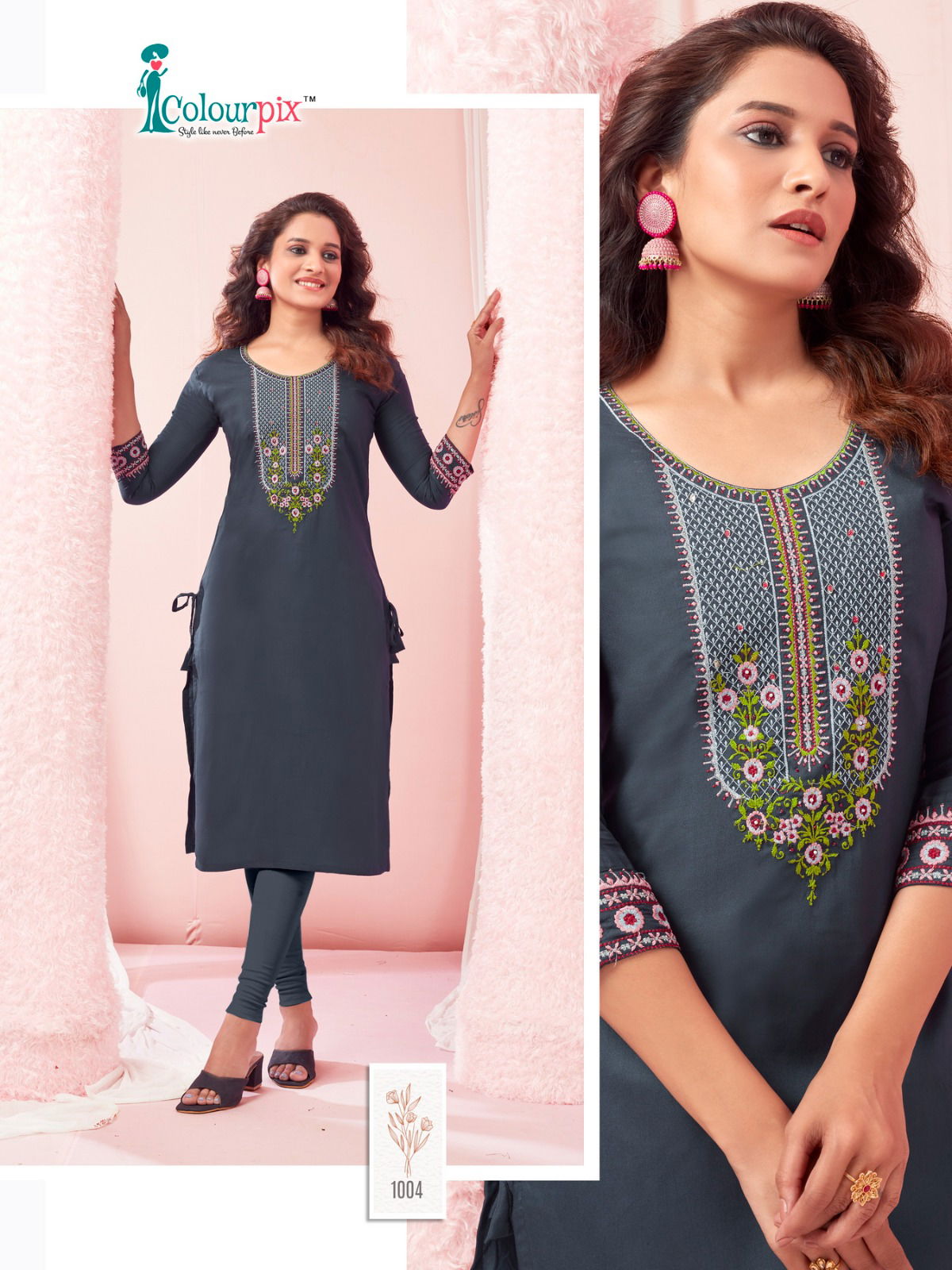 Colourpix Five Star Rayon Designer Kurtis Catalog